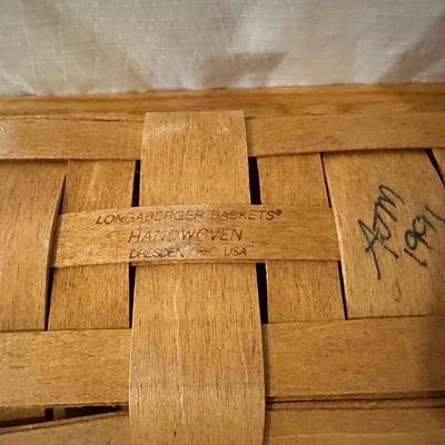 LONGERBERGER BASKET, HANDMADE BASKET AND OTHERS