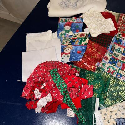 CHRISTMAS FABRIC AND SWEATSHIRTS