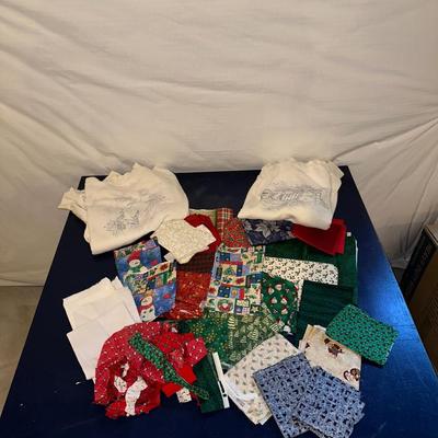CHRISTMAS FABRIC AND SWEATSHIRTS