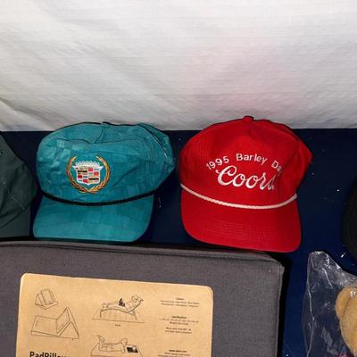 TABLET REST, SCARF AND BALL CAPS