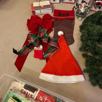 CHRISTMAS TREE , STOCKING HANGERS AND OTHER DECORATIONS
