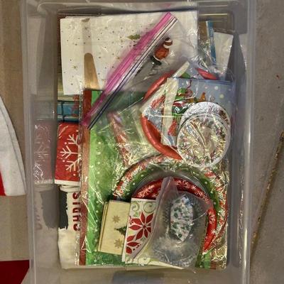 CHRISTMAS TREE , STOCKING HANGERS AND OTHER DECORATIONS