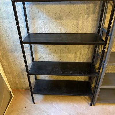 2 METAL SHELVES