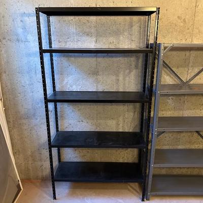 2 METAL SHELVES