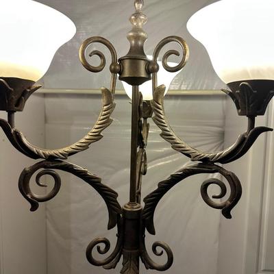 HEAVY METAL FLOOR LAMP