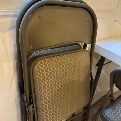 CARD TABLE AND 4 CHAIRS