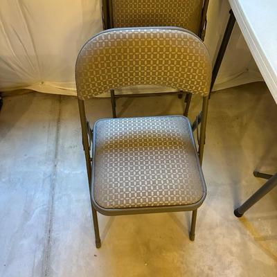 CARD TABLE AND 4 CHAIRS