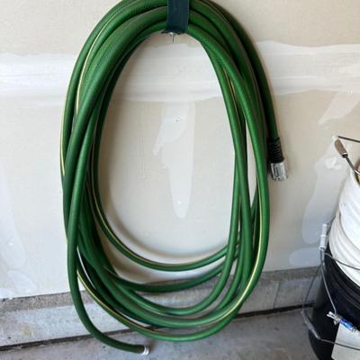 BUCKETS, GARDEN HOSE AND WATERING CAN