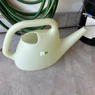 BUCKETS, GARDEN HOSE AND WATERING CAN
