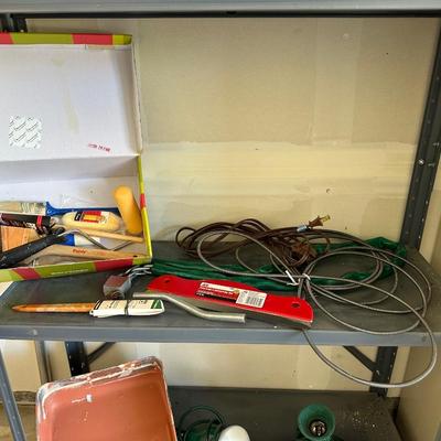 PAINTING SUPPLIES, EXTENSION CORD AND OTHER