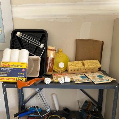 PAINTING SUPPLIES, EXTENSION CORD AND OTHER