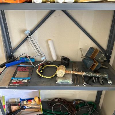 PAINTING SUPPLIES, EXTENSION CORD AND OTHER