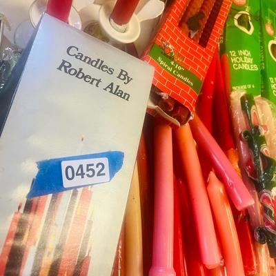 Large Candle Lot 452