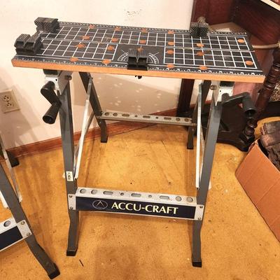 Lot #21 Pair of Accu-cart Folding Work Benches
