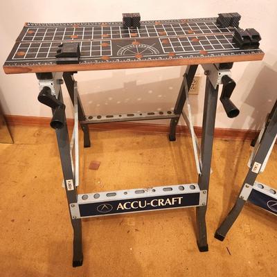 Lot #21 Pair of Accu-cart Folding Work Benches