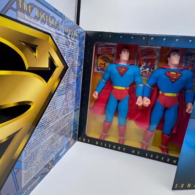 Vtg 1996 Kenner DC Comics The History of Superman Collection 3 Figures