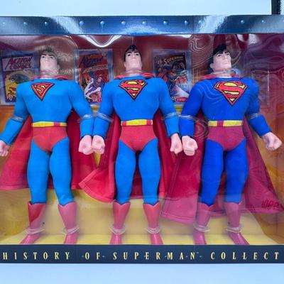 Vtg 1996 Kenner DC Comics The History of Superman Collection 3 Figures
