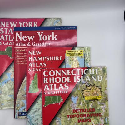 4 -Vintage ATLAS & GAZETTEER By Delorme & Delorme