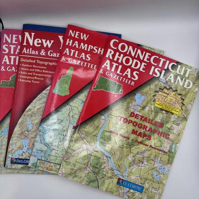 4 -Vintage ATLAS & GAZETTEER By Delorme & Delorme