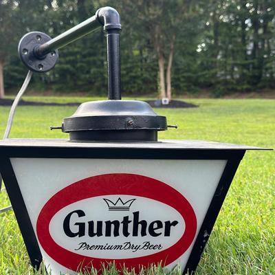 Large Vintage Gunther Beer Light & Tap - Baltimore, MD