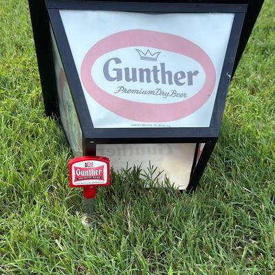 Large Vintage Gunther Beer Light & Tap - Baltimore, MD