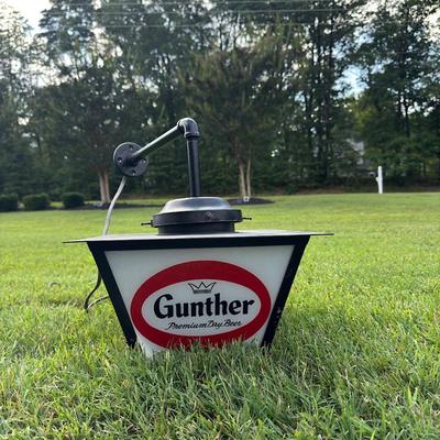 Large Vintage Gunther Beer Light & Tap - Baltimore, MD