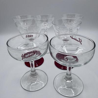 7 pc - Miscellaneous Glass Cocktail Glasses