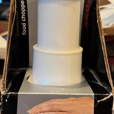 Touch Food Chopper w/Comfort Grip Handle.