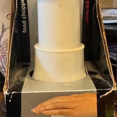 Touch Food Chopper w/Comfort Grip Handle.