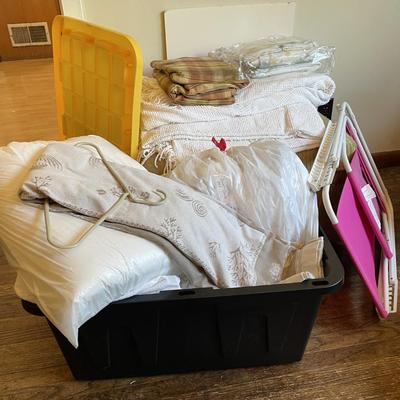 Sale Photo Thumbnail #252: Sheets, Blankets, Chair Pillows, and more. Please see photos for more details.