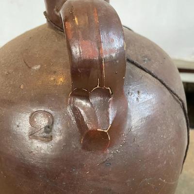 Sale Photo Thumbnail #376: The jug does have a lot of cracking from usage and age-13" Tall. Please see photos for more details.