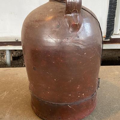 Sale Photo Thumbnail #374: The jug does have a lot of cracking from usage and age-13" Tall. Please see photos for more details.