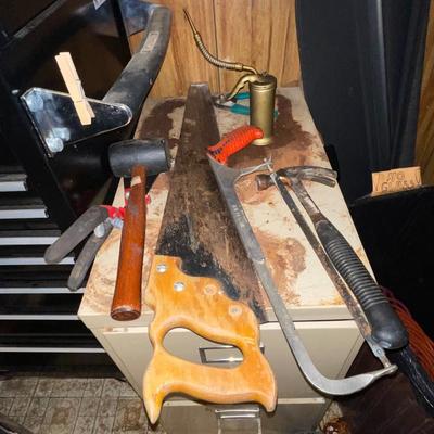 Sale Photo Thumbnail #388: Christmas decor, Presto Pressure cooker, Various Wood and metal shelving units, and much much more. The tool chest you see in the picture DOES NOT go with the lot only the contents. You MUST take everything in the shed, we do not have a dumpster on site. 