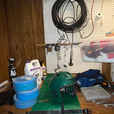 Sale Photo Thumbnail #407: Christmas decor, Presto Pressure cooker, Various Wood and metal shelving units, and much much more. The tool chest you see in the picture DOES NOT go with the lot only the contents. You MUST take everything in the shed, we do not have a dumpster on site. 