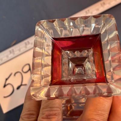 Square Pedestal Covered Candy Dish
