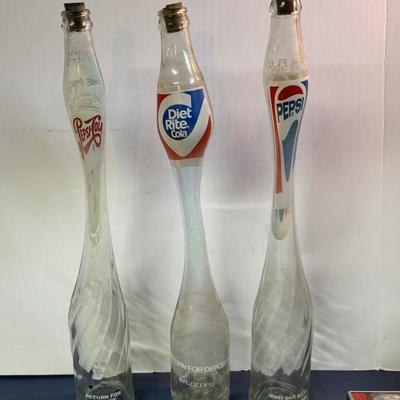 Vintage Stretched Glass Bottle Lot