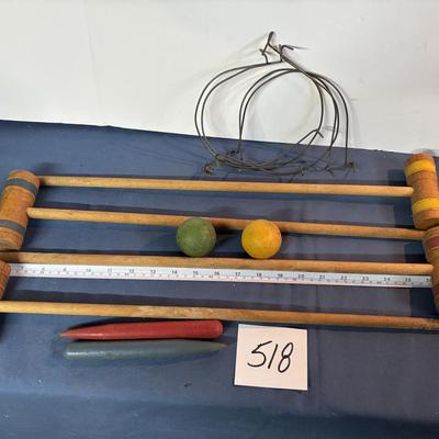 Vintage Croquet Set