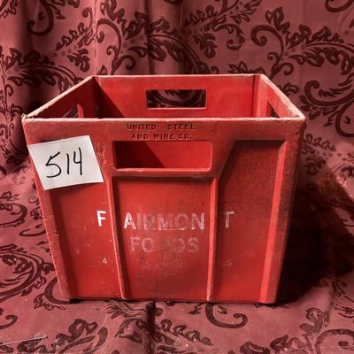 Vintage Fairmont Dairy Crate