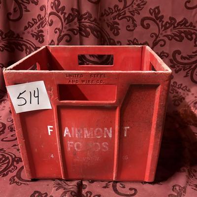 Vintage Fairmont Dairy Crate