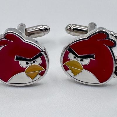 Angry Birds Whimsical Cufflinks.