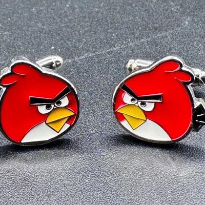 Angry Birds Whimsical Cufflinks.