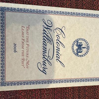 Colonial Williamsburg VA Ornaments. All in envelopes. Gold color. Lot of 11.
