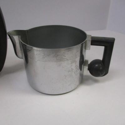 Tea Pot With Sugar & Creamer 1930's Designed By Theodore Hess Made By The Bruce Hunt Company #3