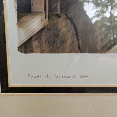 Print framed "Ponti de Venezia"