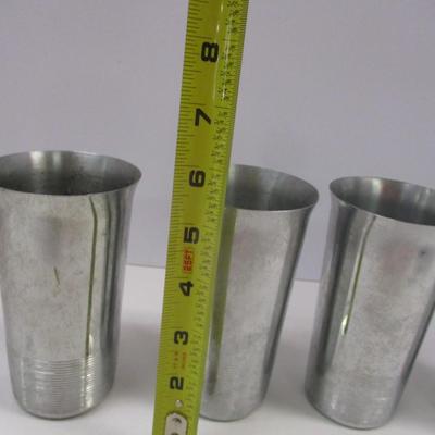 Vintage Art Deco Chrome Silver Cups #5