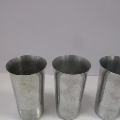 Vintage Art Deco Chrome Silver Cups #5
