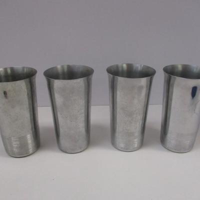 Vintage Art Deco Chrome Silver Cups #5