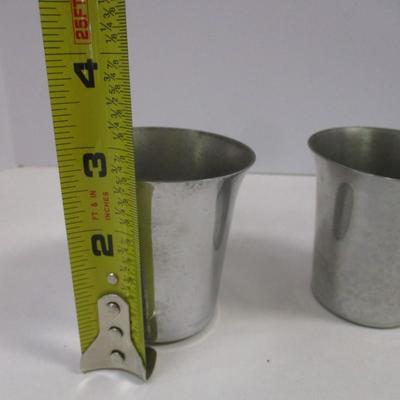 Vintage Silver Chrome Ice Cream Cups #7