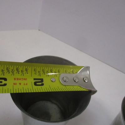 Vintage Silver Chrome Ice Cream Cups #7