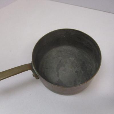 Vintage Copper Sauce Pans With Handles #1